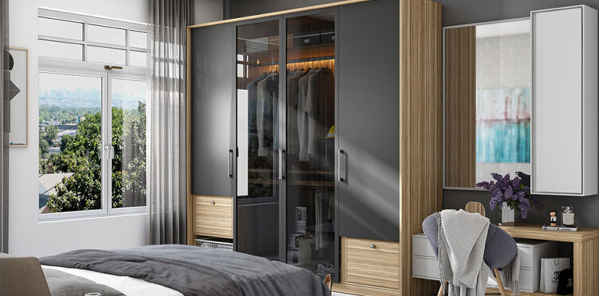 Bedroom and modular wardrobe sets Ahmedabad