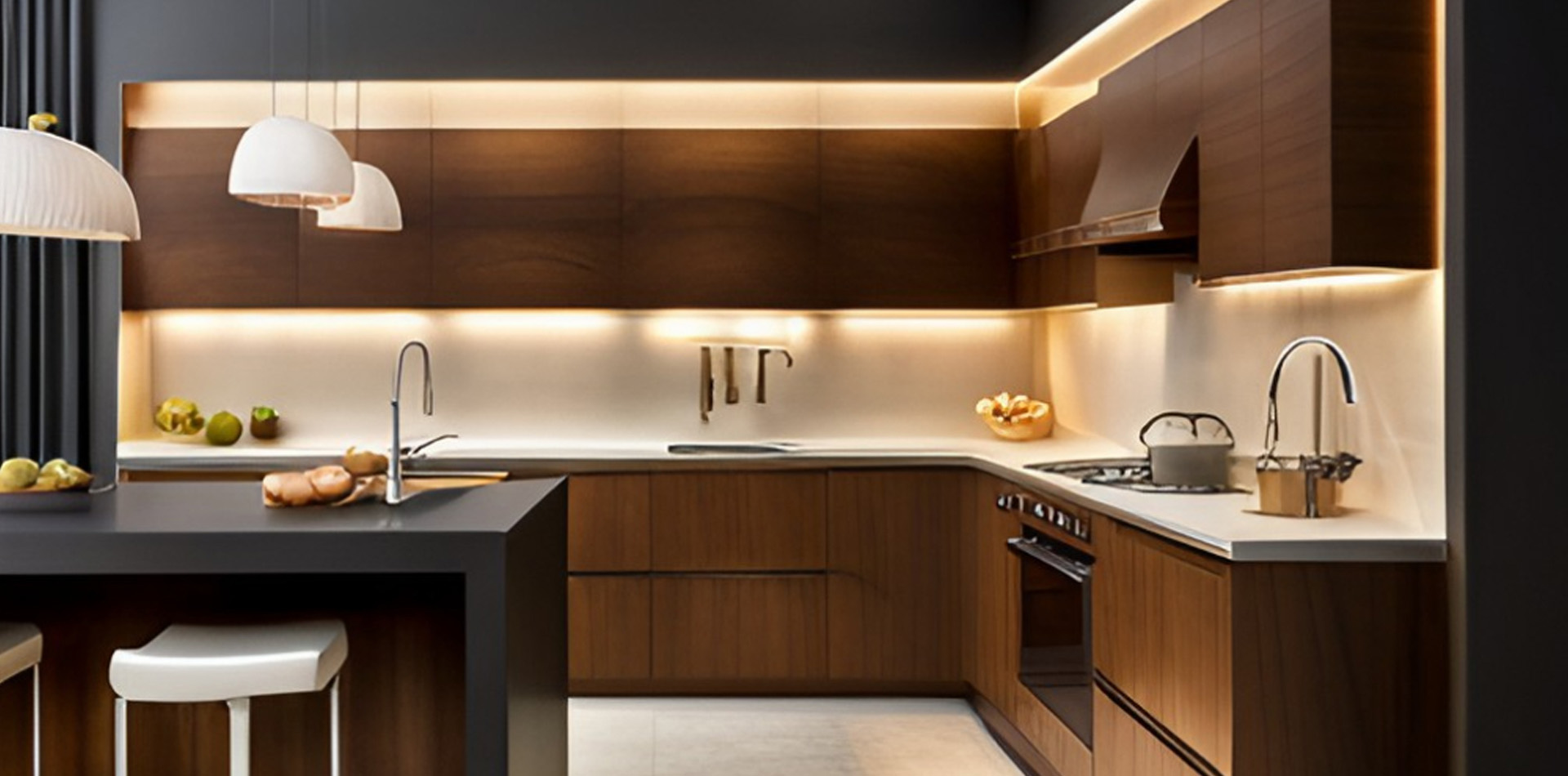 Contemporary modular kitchen in Ahmedabad