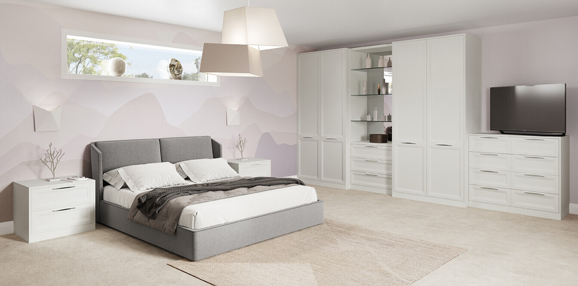 Modular Bedroom Set in Motera